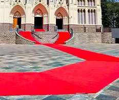 Passadeira vermelha para eventos e cerimônias