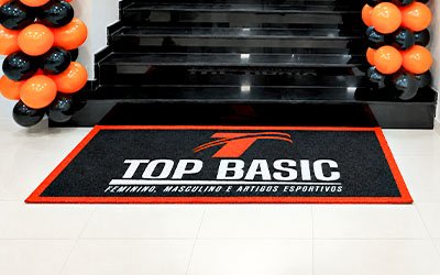 Tapete de vinil personalizado para entradas comerciais
