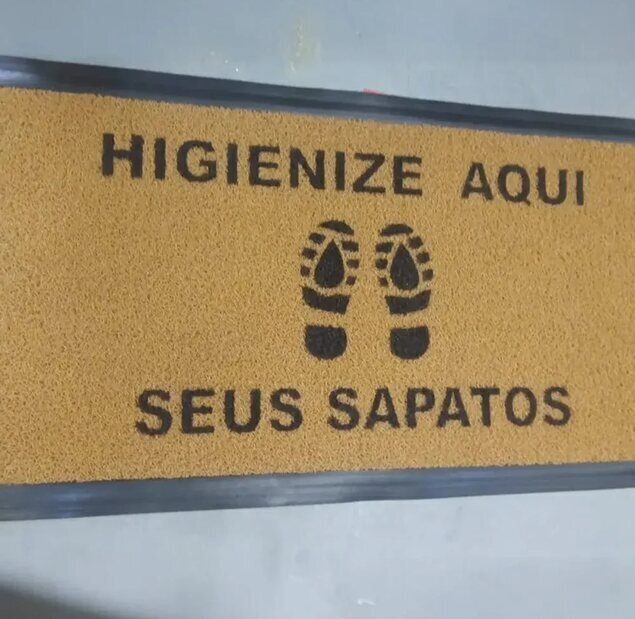 Capa de Tapetes Sanitizantes para Entradas com protocolo de higienização